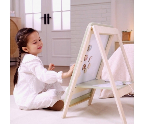 VIGA PolarB Rosnąca Drewniana Tablica Kredowa Suchościeralna Magnetyczna