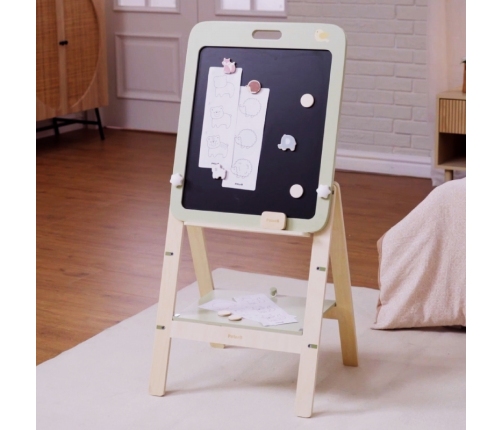 VIGA PolarB Rosnąca Drewniana Tablica Kredowa Suchościeralna Magnetyczna