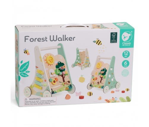 Classic World Drewniany Pchacz Multifunkcyjny 8w1 