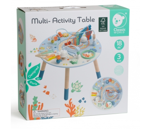 CLASSIC WORLD Drewniany Stolik Aktywności 
