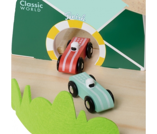 CLASSIC WORLD Drewniany Tor Samochodowy 