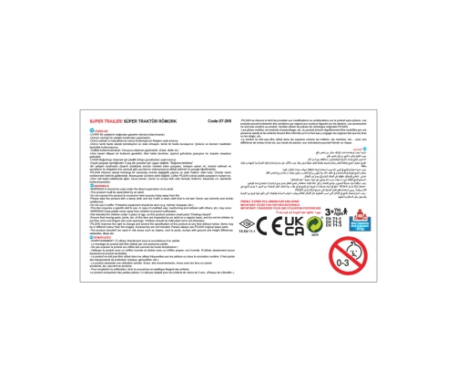 WOOPIE Przyczepka Wywrotka SUPER TARILER Czerwona 35 kg