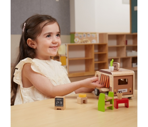 VIGA Food truck Drewniane Auto Kawiarnia Cukiernia