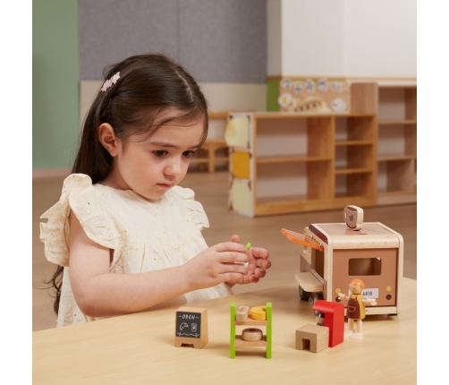 VIGA Food truck Drewniane Auto Kawiarnia Cukiernia