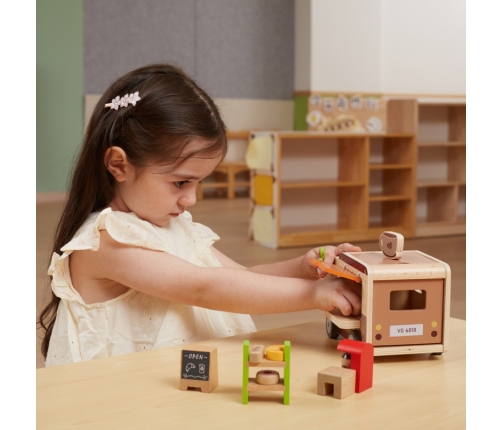 VIGA Food truck Drewniane Auto Kawiarnia Cukiernia