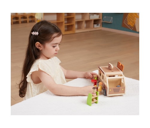 VIGA Food truck Drewniane Auto Kawiarnia Cukiernia