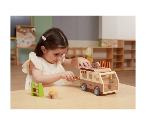 VIGA Food truck Drewniane Auto Kawiarnia Cukiernia