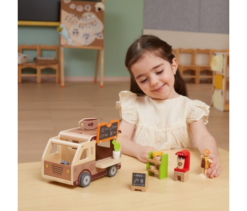 VIGA Food truck Drewniane Auto Kawiarnia Cukiernia