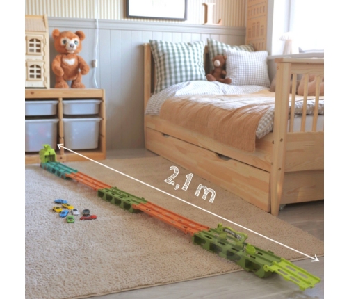 WOOPIE Zabawkowa Ciężarówka Dinozaur Tor 2,1 m dla Samochodzików