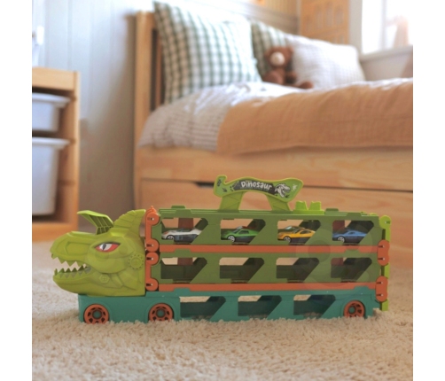 WOOPIE Zabawkowa Ciężarówka Dinozaur Tor 2,1 m dla Samochodzików
