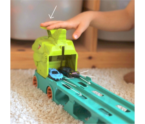 WOOPIE Zabawkowa Ciężarówka Dinozaur Tor 2,1 m dla Samochodzików