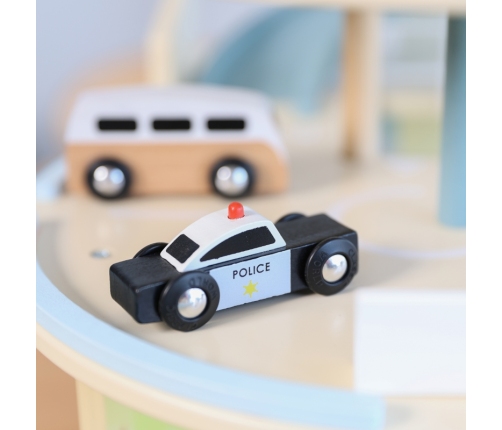 CLASSIC WORLD Drewniany 3 Poziomowy Garaż XL z Windą 