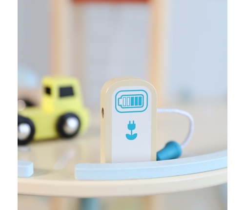 CLASSIC WORLD Drewniany 3 Poziomowy Garaż XL z Windą 