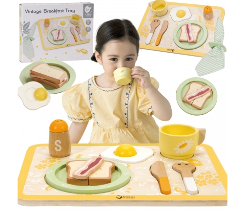 CLASSIC WORLD Wooden Breakfast Set 13 pcs.