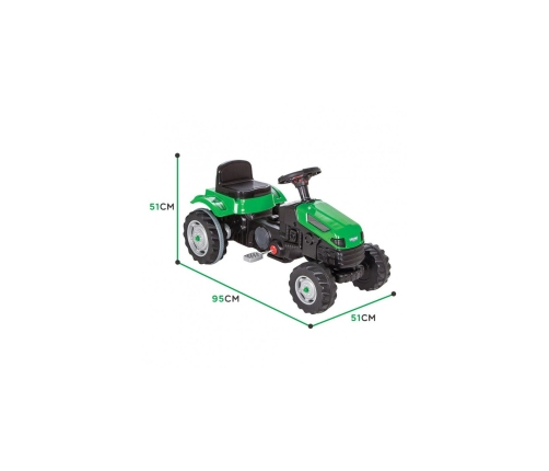WOOPIE Traktors uz pedāļiem Farmer GoTrac Green
