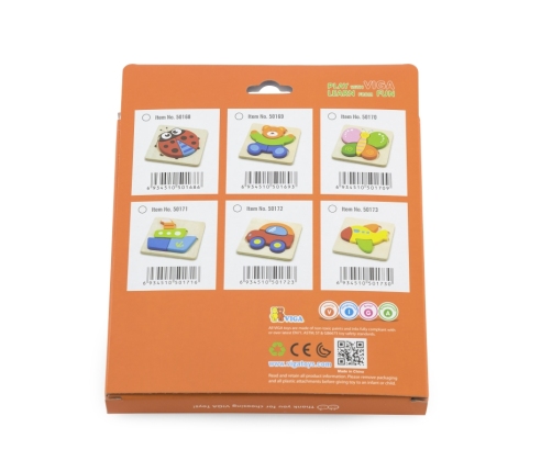 VIGA Pierwsze drewniane Puzzle maluszka Samochód