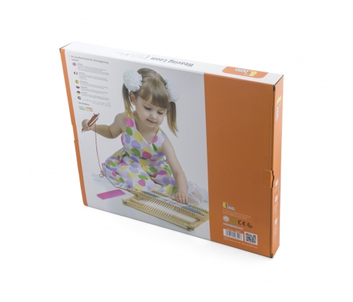 VIGA Drewniane Krosno Warsztat Tkacki Zestaw do tkania Montessori