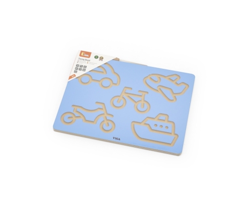 VIGA Tablica Grafomotoryczna Pojazdy  Nauka Pisania