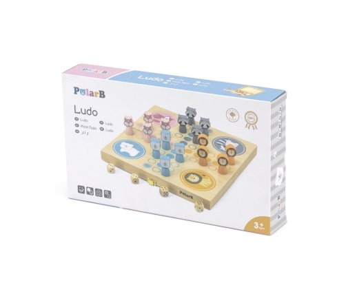 VIGA PolarB Drewniana gra Ludo Chińczyk