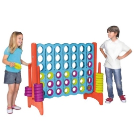 FEBER Gra Logicza Strategiczna do Ogrodu Domu 4 Kółka w Linii Rzędzie Mega 4 in Line