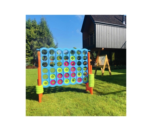 FEBER Gra Logicza Strategiczna do Ogrodu Domu 4 Kółka w Linii Rzędzie Mega 4 in Line