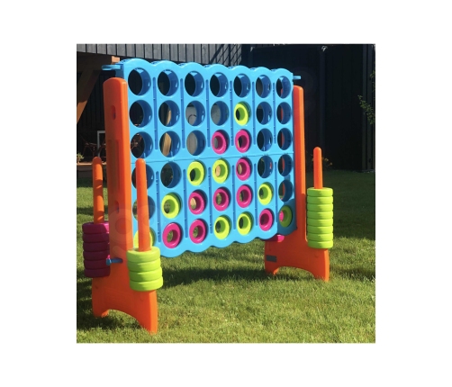 FEBER Gra Logicza Strategiczna do Ogrodu Domu 4 Kółka w Linii Rzędzie Mega 4 in Line