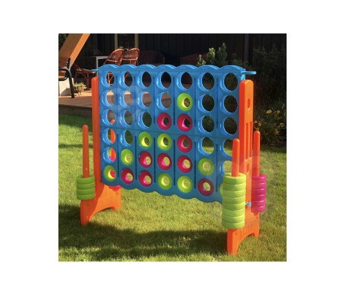 FEBER Gra Logicza Strategiczna do Ogrodu Domu 4 Kółka w Linii Rzędzie Mega 4 in Line