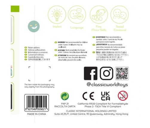 CLASSIC WORLD Duża Drewniana Kuchnia Vintage dla Dzieci + Akc