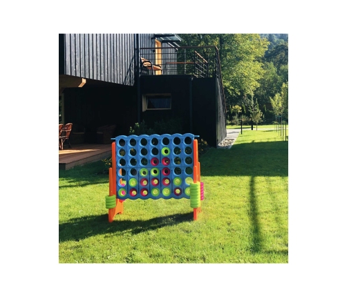 FEBER Gra Logicza Strategiczna do Ogrodu Domu 4 Kółka w Linii Rzędzie Mega 4 in Line