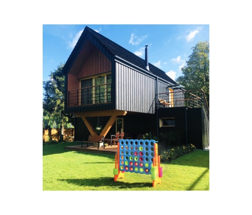 FEBER Gra Logicza Strategiczna do Ogrodu Domu 4 Kółka w Linii Rzędzie Mega 4 in Line