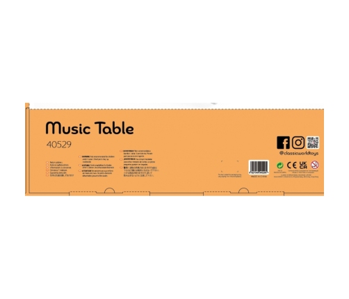 CLASSIC WORLD Zestaw Instrumenty Muzyczne dla Dzieci Ksylofon Tarka Cymbałki Bębenki Talerz Pałeczki Trójkąt Dzwonek 9 el.