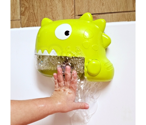 WOOPIE Zabawka do Kąpieli Dinozaur do Robienia Piany Zielony