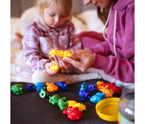 WOOPIE Figurki Montessori Zestaw Edukacyjny Jednorożce do Składania 