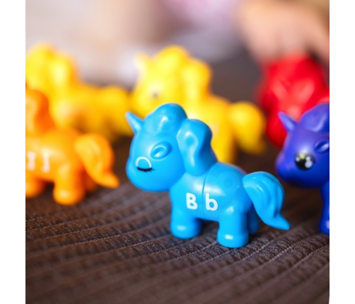 WOOPIE Figurki Montessori Zestaw Edukacyjny Jednorożce do Składania 