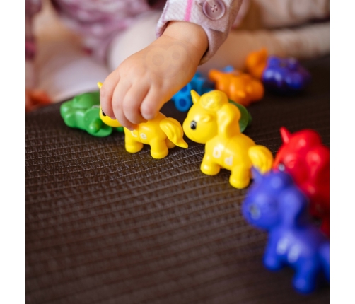 WOOPIE Figurki Montessori Zestaw Edukacyjny Jednorożce do Składania 