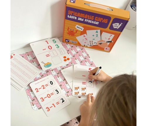 WOOPIE Karty Edukacyjne Fiszki Do Nauki Liczenia