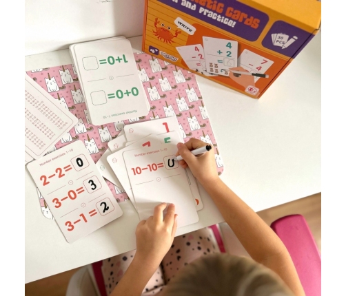 WOOPIE Karty Edukacyjne Fiszki Do Nauki Liczenia