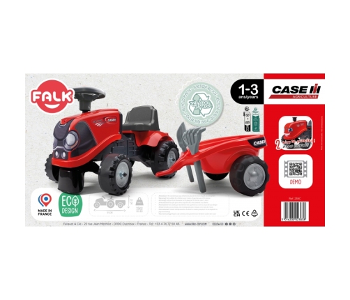 Детская машина-каталка Трактор FALK Baby Case IH Red