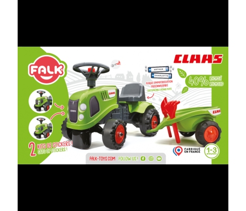 Stumjamā mašīna - traktors ar piekabi FALK Baby Claas