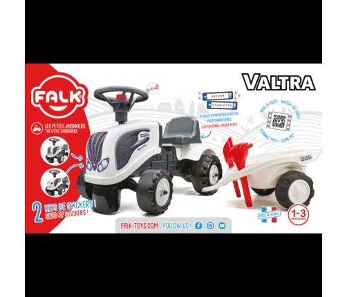 FALK Stumjamā mašīna Traktors Baby Valtra White