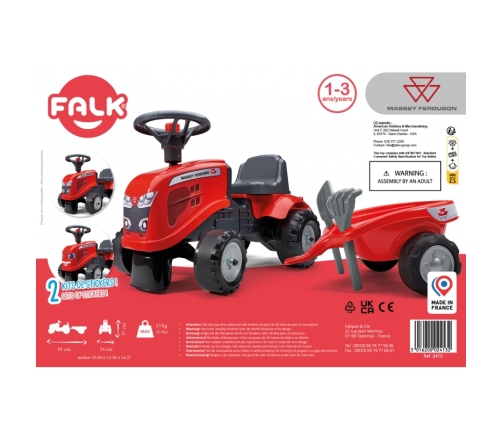 FALK Baby Massey Ferguson Детская машина-каталка трактор