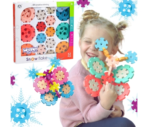 WOOPIE Klocki Konstrukcyjne Wafle Jeżyki 52 el.