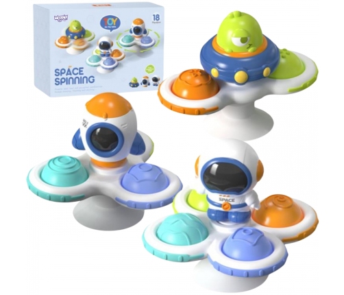 WOOPIE BABY Kosmiczny Spinner Pop-it  Zabawka Sensoryczna  Wymienne 3 szt.