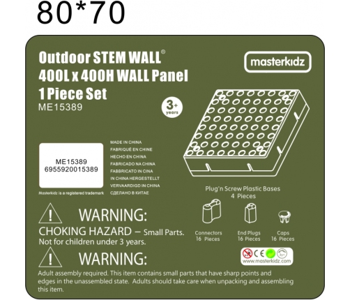 MASTERKIDZ Panel Ścienny Tablica Naukowa Kreatywna STEM Tablica na zewnątrz Outdoor