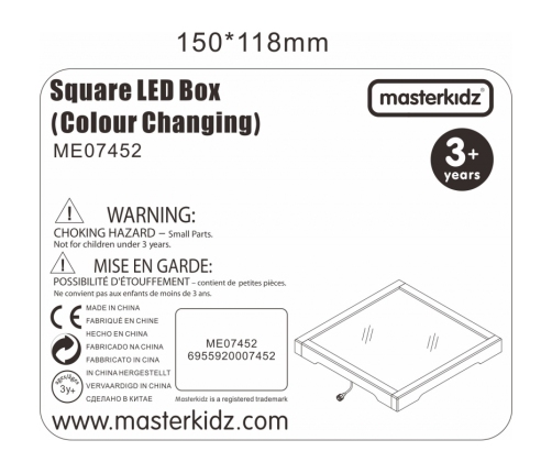 MASTERKIDZ Panel Świetlny LED Zmiana kolorów Pilotem