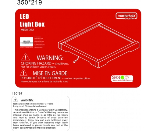 MASTERKIDZ Panel Skrzynia LED Sensoryczna