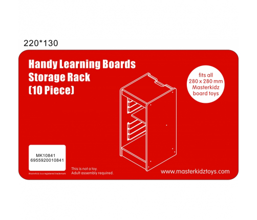 MASTERKIDZ Szafka Do Przechowywania Tabliczek Edukacyjnych