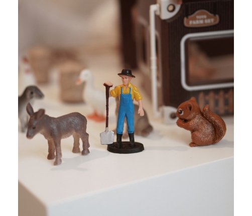 WOOPIE Zestaw Mały Rolnik Farma Zagroda + Zwierzęta i Akcesoria