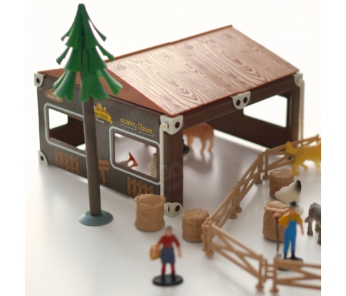 WOOPIE Zestaw Mały Rolnik Farma Zagroda + Zwierzęta i Akcesoria