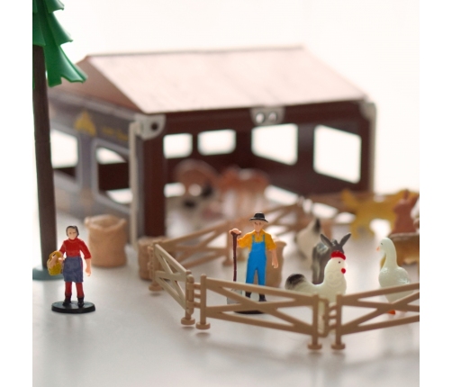 WOOPIE Zestaw Mały Rolnik Farma Zagroda + Zwierzęta i Akcesoria